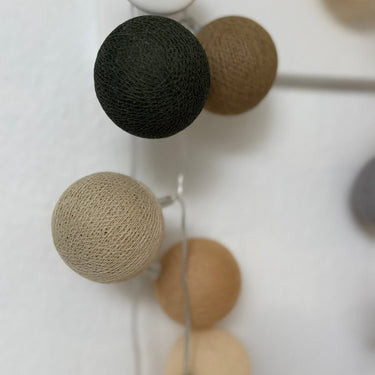Cotton Light Chain - Earthy Green Lamp LIFETIME Kidsrooms