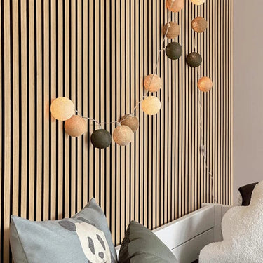 Cotton Light Chain - Earthy Green Lamp LIFETIME Kidsrooms