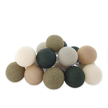 Cotton Light Chain - Earthy Green Lamp LIFETIME Kidsrooms