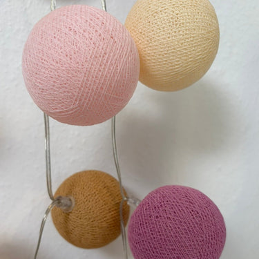 Cotton Light Chain - Pink Lily Lamp LIFETIME Kidsrooms