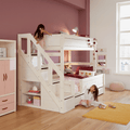 Family Bunk Bed with Staircase 90/120x200 cm Bed LIFETIME Kidsrooms