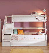 Family Bunk Bed with Staircase 90/120x200 cm Bed LIFETIME Kidsrooms