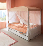 Four Poster Canopy Bed 120x200 cm Bed LIFETIME Kidsrooms