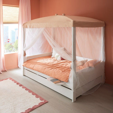 Four Poster Canopy Bed 120x200 cm Bed LIFETIME Kidsrooms