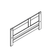 Headboard with opening for Children's Bed 120 cm Rebuild Part LIFETIME Kidsrooms