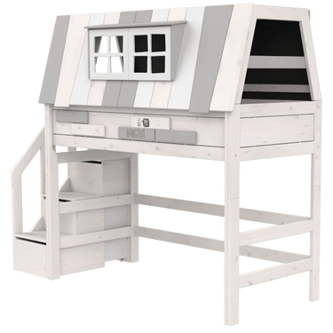 High Sleeper Bed 152 cm with House - My Hangout Bed LIFETIME Kidsrooms