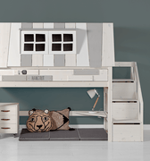 High Sleeper Bed 152 cm with House - My Hangout Bed LIFETIME Kidsrooms