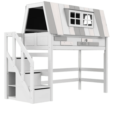 High Sleeper Bed 152 cm with House - My Hangout Bed LIFETIME Kidsrooms