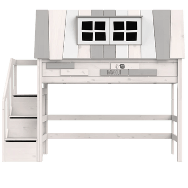 High Sleeper Bed 152 cm with House - My Hangout Bed LIFETIME Kidsrooms