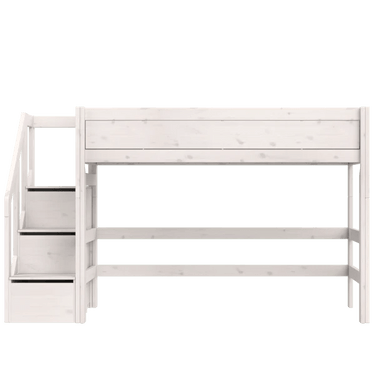 High Sleeper Bed 152 cm with Staircase Bed LIFETIME Kidsrooms