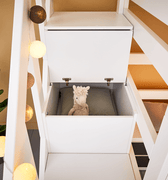 High Sleeper Bed 152 cm with Staircase Bed LIFETIME Kidsrooms