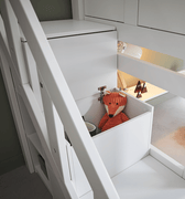 High Sleeper Bed 152 cm with Staircase - Breeze Bed LIFETIME Kidsrooms