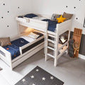 High Sleeper Bed 152 with Ladder 120x200 cm LIFETIME Kidsrooms