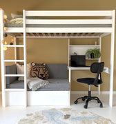 High Sleeper Bed 177 cm Study & Relax - Elements | LIFETIME Kidsrooms