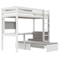High Sleeper Bed 177 cm Study & Relax - Elements LIFETIME Kidsrooms