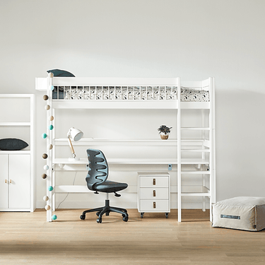 High Sleeper Bed 177 cm with Ladder - Breeze Bed LIFETIME Kidsrooms