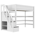 High Sleeper Bed 177 cm with Staircase Bed LIFETIME Kidsrooms