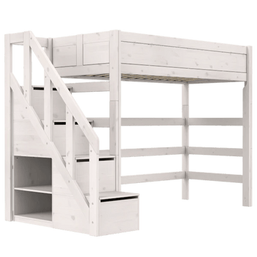 High Sleeper Bed 177 cm with Staircase Bed LIFETIME Kidsrooms