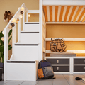 High Sleeper Bed 177 with Staircase 120x200 cm LIFETIME Kidsrooms
