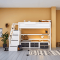 High Sleeper Bed 177 with Staircase 120x200 cm LIFETIME Kidsrooms