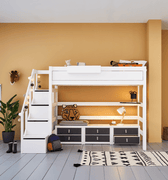 High Sleeper Bed 177 with Staircase 120x200 cm LIFETIME Kidsrooms