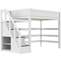 High Sleeper Bed 177 with Staircase 120x200 cm LIFETIME Kidsrooms