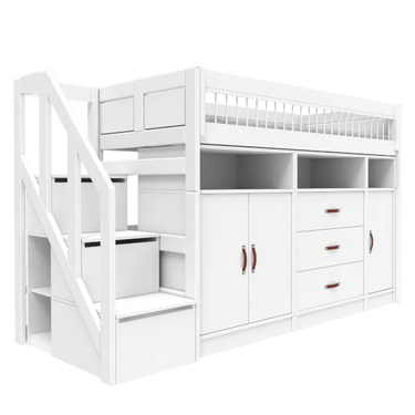 High Sleeper Bed incl. Storage 152 cm Bed LIFETIME Kidsrooms