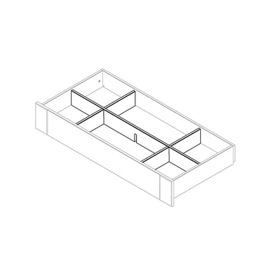 Layout for Wardrobe Drawer - 100 cm Wardrobe LIFETIME Kidsrooms