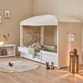 LIFETIME Kidsrooms Bed 4-in-1 Bed with Canopy
