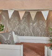 LIFETIME Kidsrooms Bed accessory Back panel curtain - Happy Rabbit