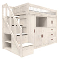 LIFETIME Kidsrooms Bed ALL-IN-ONE high bed with stepladder 177 cm