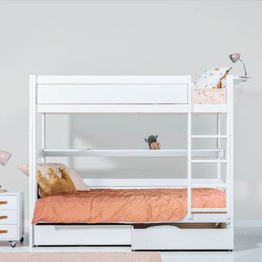 LIFETIME Kidsrooms Bed Bunk Bed with Ladder 90x200 cm