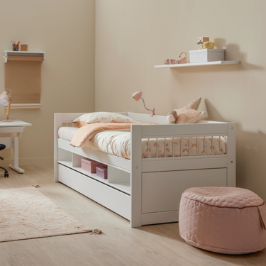LIFETIME Kidsrooms Bed Cabin Bed incl. Storage and Bed Drawer - Breeze