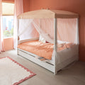LIFETIME Kidsrooms Bed Four Poster Canopy Bed 120x200 cm