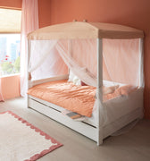 LIFETIME Kidsrooms Bed Four Poster Canopy Bed 120x200 cm