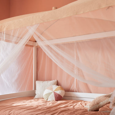 LIFETIME Kidsrooms Bed Four Poster Canopy Bed 120x200 cm