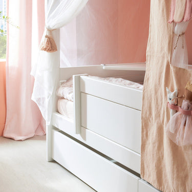 LIFETIME Kidsrooms Bed Front White Long Safety Bed Rail 154 cm