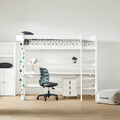 LIFETIME Kidsrooms Bed High Sleeper Bed 177 cm with Ladder - Breeze