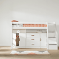 LIFETIME Kidsrooms Bed High Sleeper Bed incl. Storage 152 cm