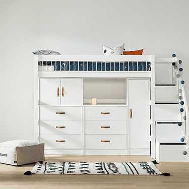 LIFETIME Kidsrooms Bed High Sleeper Bed incl. Storage 177 cm