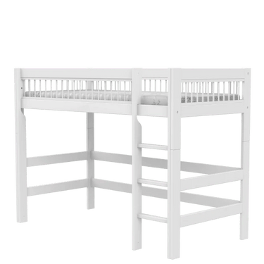 LIFETIME Kidsrooms Bed Low loft bed with straight ladder - Breeze