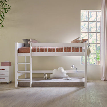 LIFETIME Kidsrooms Bed Mid Sleeper Bed 128 cm with Ladder - Breeze