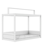 LIFETIME Kidsrooms Bed White / Premium (23) Montessori Bed with Top Construction