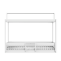 LIFETIME Kidsrooms Bed White / Premium (23) Montessori Bed with Top Construction and Bed Rails