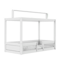 LIFETIME Kidsrooms Bed White / Premium (23) Montessori Bed with Top Construction and Bed Rails