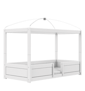 LIFETIME Kidsrooms Bed White / Standard (16) 4-in-1 Bed with Canopy