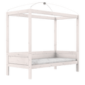 LIFETIME Kidsrooms Bed Whitewash / Standard (16) Four Poster Canopy Bed
