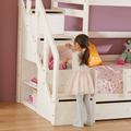 LIFETIME Kidsrooms Bunk Bed with Staircase 120x200 cm