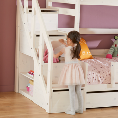 LIFETIME Kidsrooms Bunk Bed with Staircase 120x200 cm
