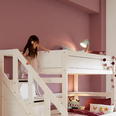LIFETIME Kidsrooms Bunk Bed with Staircase 120x200 cm